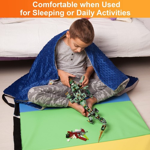 Super-Soft Kids Weighted Blanket 7 Pounds - Weighted Blanket for Kids - Easy ... - Picture 2 of 7