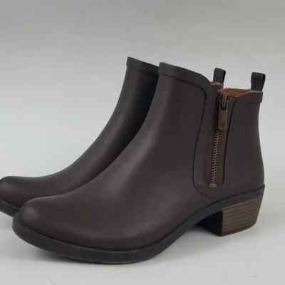 Lucky Brand Basel Rain Ankle Rain Booties Women's Size EU 37