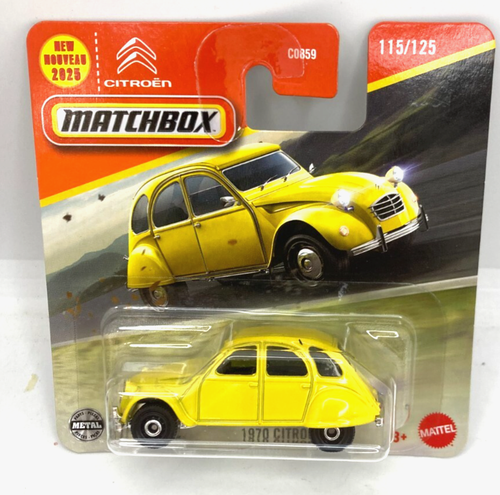 41244 MATCHBOX / MBX 2025 / 115/125 1970 CITROEN 2 CV JAUNE