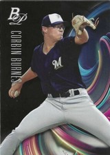 CORBIN BURNES 2018 Bowman Platinum Top Prospects #Top-88 Milwaukee Brewers