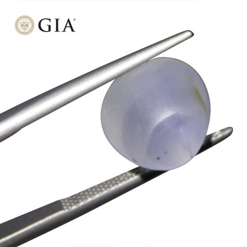 11.99ct Oval Cabochon Blue Star Sapphire GIA Certified - Picture 7 of 15
