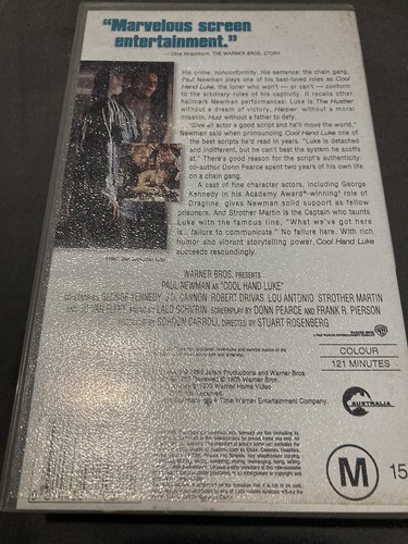 VHS Video Paul Newman As Cool Hand Luke M15+ UNTESTED - Picture 2 of 2