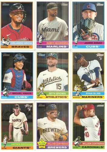 LOTE DE 65 TARJETAS DE BÉISBOL CROMADAS DIFERENTES 2025 TOPPS HERITAGE - Imagen 2 de 8