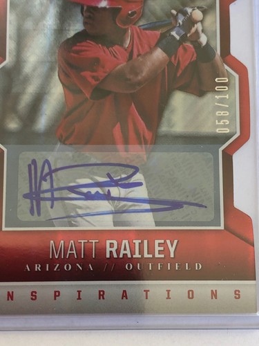 2014 Elite Extra Edition Matt Railey Die Cut Auto RC 58/100 Combined Shipping - Picture 3 of 3