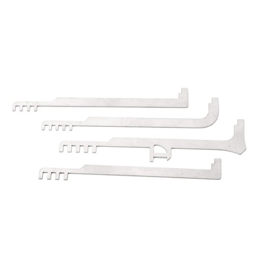 4Pcs/set Comb Lock Picks Metal Teeth Tools Portable Stainless Steel Pick Combs☆ - Picture 8 of 12