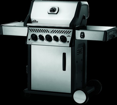 New Napoleon Rogue 3 Burner 304 SS - Side Infra Red Burner + Rear Burner + SS Gr - Picture 2 of 12