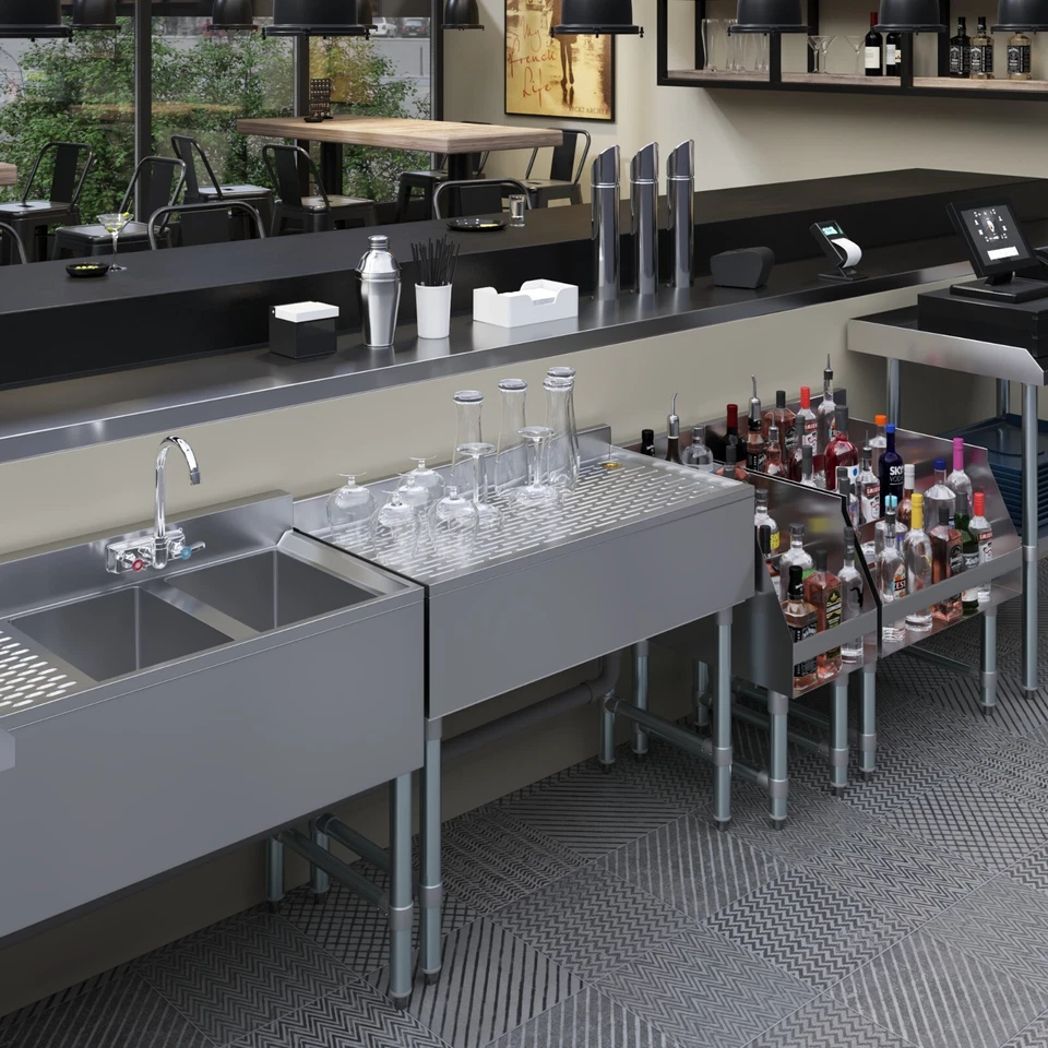 AmGood 36 pulgadas x 18 in. Escurridor debajo de la barra de acero inoxidable Foto 4 de 4