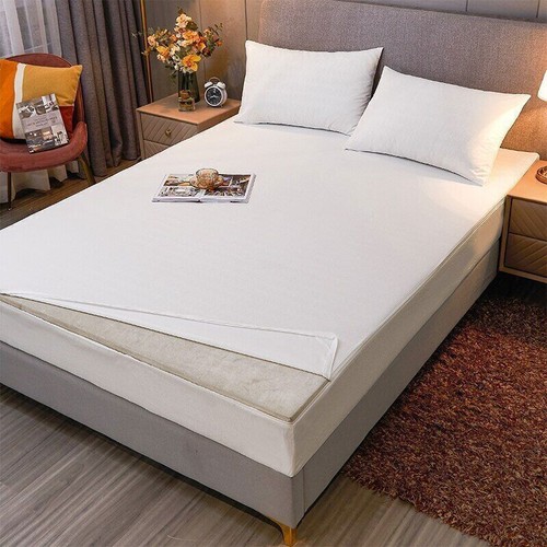 Mattress Cover Six-Sided With Zipper Fitted Sheet Queen/King /Twin Bed Sheet - Picture 8 of 29