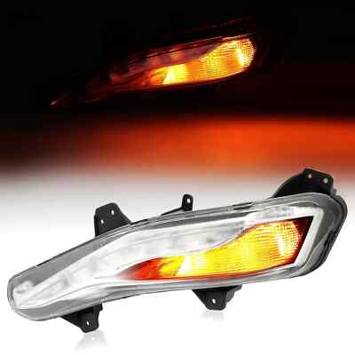 LED DRL Bumper Turn Signal Lamp Fog Light Left For Chevy Malibu Sedan 2019-2023