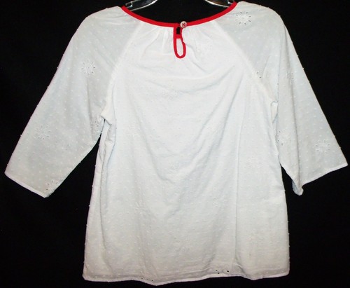 MATiLDA JANE 435 Fall 2017 Make Believe Snow Angel white eyelet top girl 14 - Picture 4 of 4