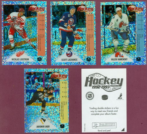 1992-93 PANINI STICKERS ENGLISH NHL HOCKEY CARD 194 TO 308 + FOIL A-V SEE LIST - Picture 145 of 148