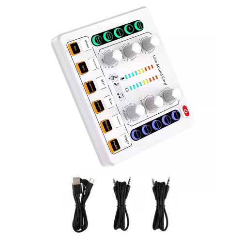 M8 Sound Card Professional Audio Mixer For Live Steaming For Music Recording - Picture 4 of 13