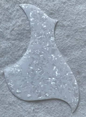 For Gibson L4A Acoustic Guitar Self Adhesive Pickguard,Crystal White Pearl