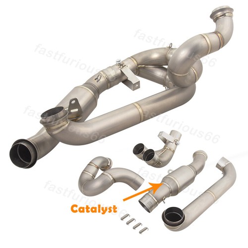 Replace Catalyst Mid Pipe Exhaust Tips Modified for 1290 Super Duke R 2020-2024 - Picture 1 of 10