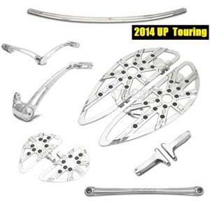 Floorboards Footpegs Shift Linkage Brake Arm Lever Fit For Touring Glide 2008-13 Floorboards Footpegs Shift Linkage Brake Arm Lever Fit For Touring Glide 2008-13