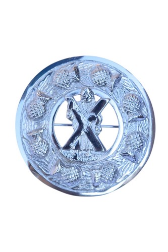 Broche Écusson Chrome Écossais Disponible En 6 Styles - Picture 12 of 13