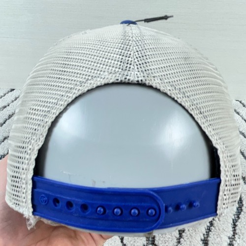 Kentucky Wildcats Trucker Hat Cap Strap Back Blue Mesh Patch Dad Clean Up Retro - Picture 6 of 11