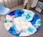 3D Romantic Soft Flowers NBC495060 Game Rug Mat Elegant Photo Carpet Mat Romy