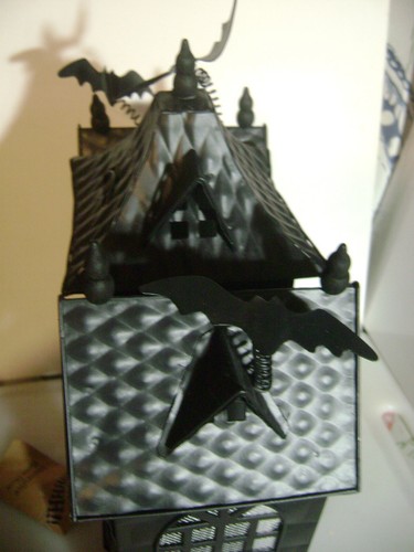 MOONLIGHT MANOR METAL HAUNTED HOUSES VILLAGE TEA LIGHT CANDLE HALLOWEEN DECORNEW - Picture 11 of 13