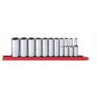 GearWrench 80555 11 Pc. 3/8" Drive 6 Point Deep SAE Socket Set M3