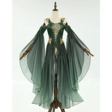 Hot Women's Renaissance Costume Dress with Sleeves for Halloween Cosplay Costume