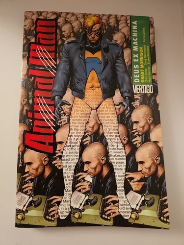 ●ANIMAL MAN DEUS EX MACHINA● Graphic Novel By Grant Morrison~2003~First Printing