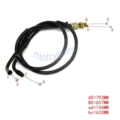For Honda Throttle Cable Fit CBR250 MC22 CBR250 MC19 17910-KAZ-000 Motor - Picture 7 of 7
