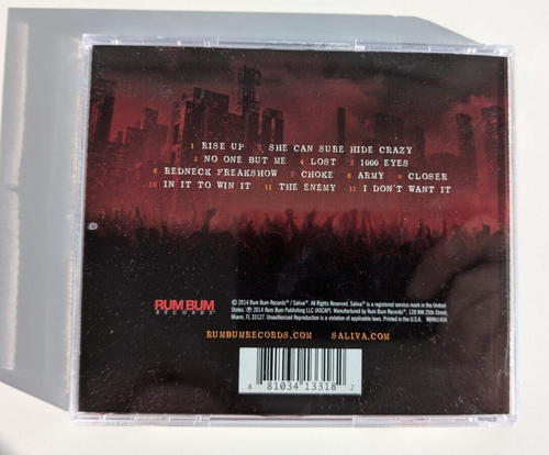 Saliva – Rise Up CD 2014 NM Rum Bum Records Rare OOP - Picture 3 of 3