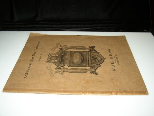 1893 ARCHITECTURAL SHEET METAL ORNAMENTS CATALOGUE B MILLER & DOING 1ST EDITION - Picture 11 of 11