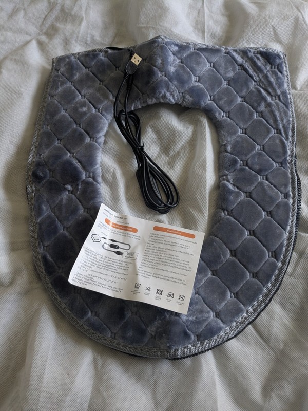 USB Heating Seat Velvet Cushion New Never Been Used 5V 10W