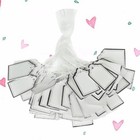  500 Pcs Retail Price Label White Rectangle Paper Cards Schmuckpreise Leere Tags