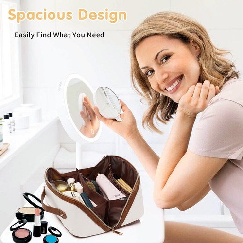Travel Makeup Bag - Large Capacity Cosmetic Bag for Women, Portable Waterproo... - Bild 2 von 6