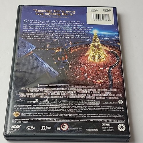The Polar Express Full Screen DVD *BUY 2 GET 3 FREE* - Picture 2 of 2