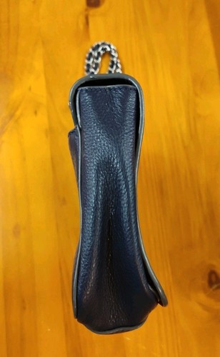 TORY BURCH Bag Black Pebble Leather Cross Body Convertible Shoulder Bag Women's - Picture 6 of 9