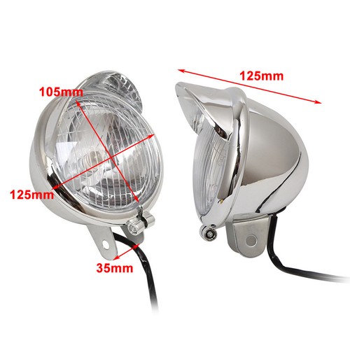 Passing Fog Lights For Kawasaki Vulcan VN 800 900 1500 1600 1700 2000 Chrome - Picture 9 of 9