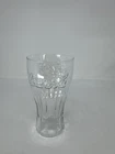 Coca Cola Coke Clear Glass 6" Tall Drinking Glass McDonalds Promo Vintage