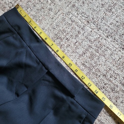 New Max Mara Virgin Wool Mid Rise Unhemmed Tailored Business Office Pants Size 8 - Picture 12 of 15