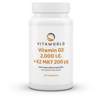 Vitamin D3+K2 2.000 I.E./200 µG Tabletten 120 St