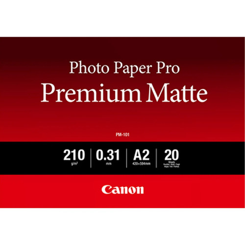 Canon PM-101 / 8657B017 / Pro Premium Matte Fotopapier weiß (42 x 59,4cm (DIN A2 - Bild 1 von 3