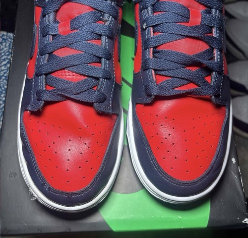 Nike Dunk Low Navy Red Gr.9 - Bild 6 von 7