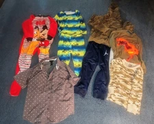 Pre-Owned Boys 4T–5T Clothing Lot 7pc Mickey Pajamas Jordan Joggers Hoodie