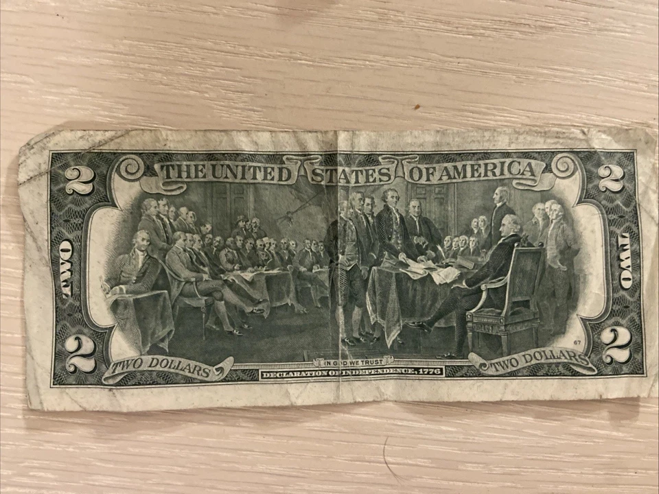 US $2 Two Dollar Bill 1976 Series F - Image 2 of 2