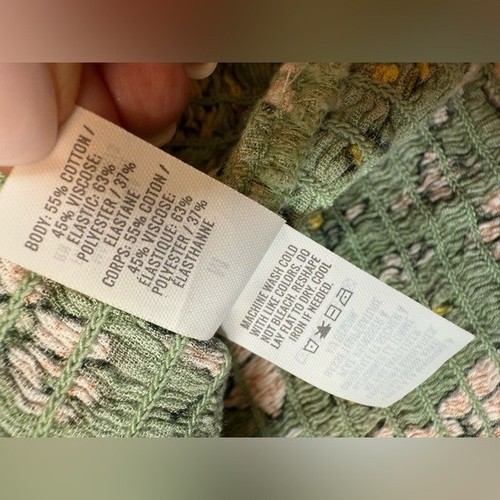 Camiseta sin mangas Aerie Jungle Thrills Smocked mujer verde medio floral (bin Z) - Imagen 3 de 8