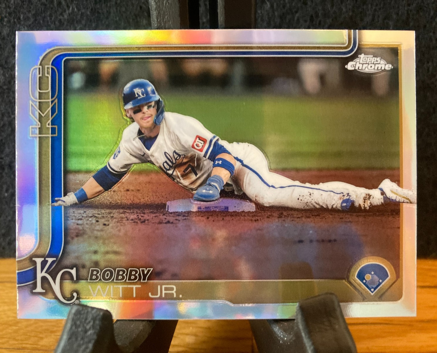 2025 Topps Chrome BOBBY WITT JR. #93 Image Variation Refractor SP - Royals