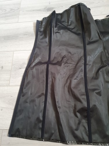 BNWT Vintage Ann Summers Black PVC Roxy Dress Size 12 - Picture 15 of 24