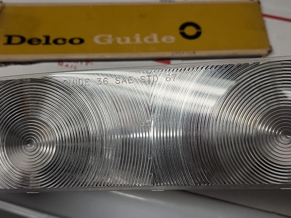 1967 OLDSMOBILE DELTA 88 DELMONT GM GUIDE NOS LH INNER TAIL LIGHT LENS 5958587 - Image 3 of 4