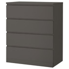 IKEA MALM Modern Chest of Drawers Bedside Table Cabinet Nightstand 4x Drawer