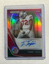 2021 Prizm Draft Tommy Togiai RC Auto / Ohio State Rookie Autograph Red #89/199!