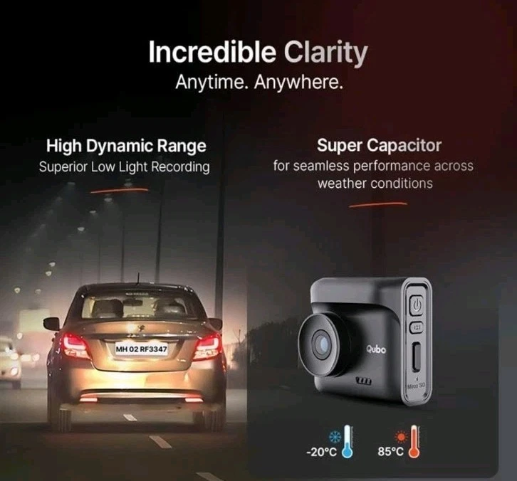 Car Dashcam Pro 2.7K NightPulse Vision | Dual Channel: 5MP QHD+ Front (140°), 2M - Image 4 of 4