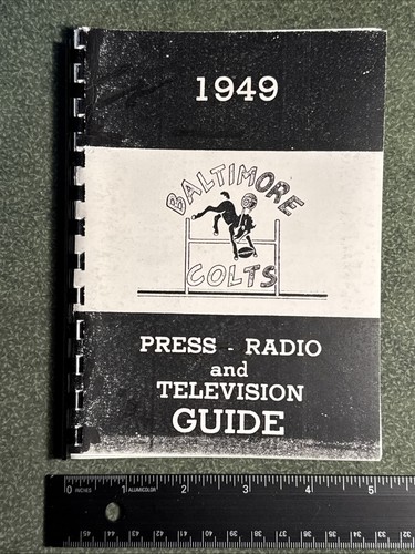 1949 Baltimore Colts AAFC Football Team Media Guide Jahrbuch Presse Y.A. Tittle - Bild 1 von 7